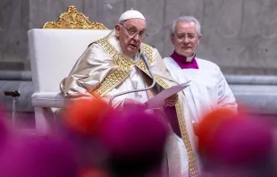 El Papa Francisco este 9 de mayo Crédito: Daniel Ibáñez/ EWTN
