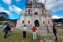 Iglesia en renovación, gracias al apoyo de ACN, en la Diócesis hondureña de Gracias.