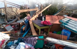 Destrozos del huracán Otis en el estado de Guerrero. Crédito: Cáritas Mexicana