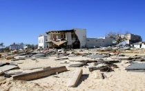 Consecuencias del huracán Katrina en Bay St. Louis, 14 de febrero de 2005