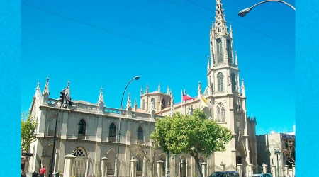 La iglesia carmelita en Viña del Mar (Chile).
