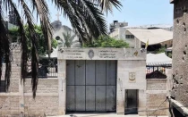 Iglesia de la Sagrada Familia en la ciudad de Gaza, vista el 17 de julio tras un ataque israelí.