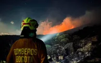 Incendio en cerros de Bogotá.