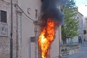 Incendio provocado en el convento de la Inmaculada Concepción en Cuenca (España) el 3 de mayo de 2024..
