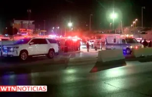 Incendio en la Estancia Provincial de Cd. Juárez. Crédito: Captura de video (EWTN Noticias)