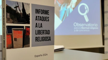 Portada del Informe de ataques a la Libertad Religiosa en España 2024 del OLRC.