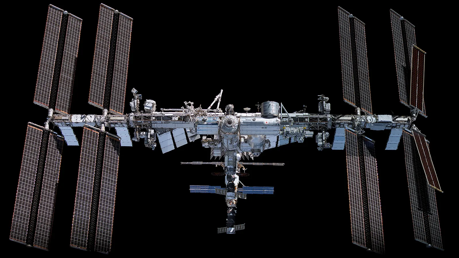 Vista frontal de la Estación Espacial Internacional desde el SpaceX Crew Dragon el 8 de noviembre de 2021.?w=200&h=150