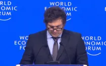 Javier Milei en el foro de Davos