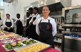 Beneficiarios de un centro de formación de Cáritas Española. Crédito: Cáritas Española.