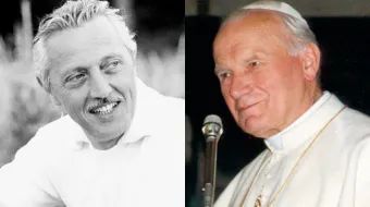 Jérôme Lejeune y San Juan Pablo II, dos grandes de la defensa de la vida.