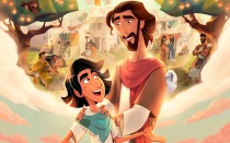 Cartel de la película "Jesús, luz del mundo".