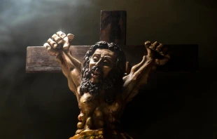 Obra de arte sacro en la muestra “La Cruz en el arte popular”. Crédito: ICTYS
