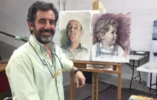 José María Méndez, de pintor a monje trapenses, a sus 53 años, gracias a la película 'Libres'. Crédito: José María Méndez.