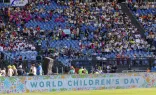 Una de las tribunas del Estadio Olímpico de Roma, donde se realizó la primera Jornada Mundial de los Niños.