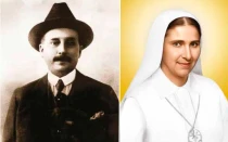 Imágenes oficiales de los santos venezolanos José Gregorio Hernández y Carmen Rendiles.