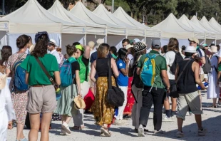 Jornada Penitencial en el histórico Circo Massimo de Roma, el viernes 1 de agosto. Crédito: Daniel Ibáñez/EWTN.