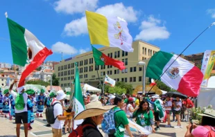 Mexicanos en la Jornada Mundial de la Juventud 2023 Crédito: Fili Monter Santiago / Luz De Luz Hidalgo