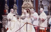 San Juan XXIII en la Misa inaugural del Concilio Vaticano II.