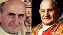 San Pablo VI y San Juan XXIII. Crédito: Vatican Media/Dominio público