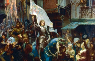 Santa Juana de Arco entra en Orleans. Crédito: Jean-Jacques Scherrer (dominio público).