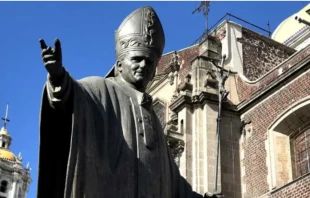 Escultura de San Juan Pablo II Crédito: David Ramos (ACI Prensa)