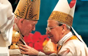 San Juan Pablo II y el Beato Álvaro del Portillo / Foto: Flickr Opus Dei 
