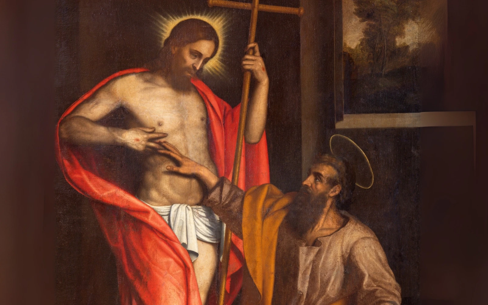 Santo Tomás mete el dedo en la llaga del costado de Jesús resucitado.?w=200&h=150