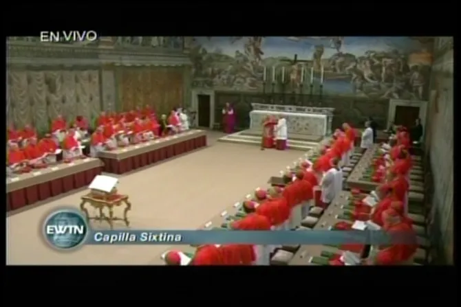 VIDEO: Cardenales proceden al juramento en Cónclave