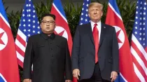Kim Jong-un y Donald Trump. Crédito: Dan Scavino Jr / dominio público