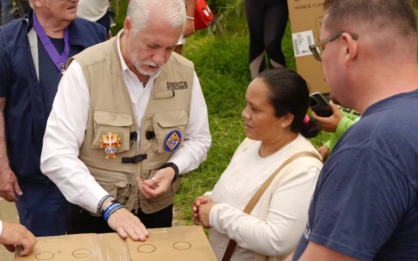 La ayuda de los Caballeros de Colón para los afectados por lluvias e inundaciones en El Tizate, en el área metropolitana de Guadalajara, sumó alredeodr de 7.500 dólares. Crédito: Reese Cuevas.