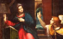 La anunciación del Arcángel Gabriel a la Virgen María