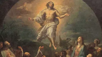 La Ascensión del Señor, pintura de Francisco Bayeu en el Museo del Prado