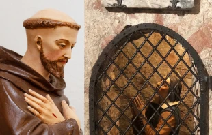 San Francisco de Asís. Crédito: Sidney de Almeida - Shutterstock La celda en la que estuvo el santo. Crédito: Almudena M-B / ACI Prensa