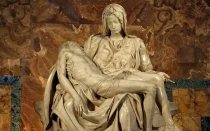 La Piedad, obra de Miguel Ángel Buonarroti, en la Basílica de San Pedro (Ciudad del Vaticano).