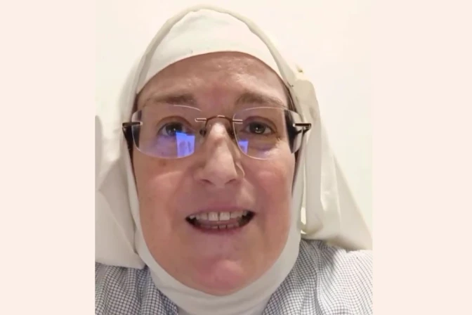 Laura García de Viedma, exabadesa de la comunidad clarisa cismática de Belorado (España).