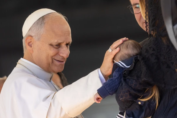 Papa León XIV. Crédito: Daniel Ibáñez - EWTN News