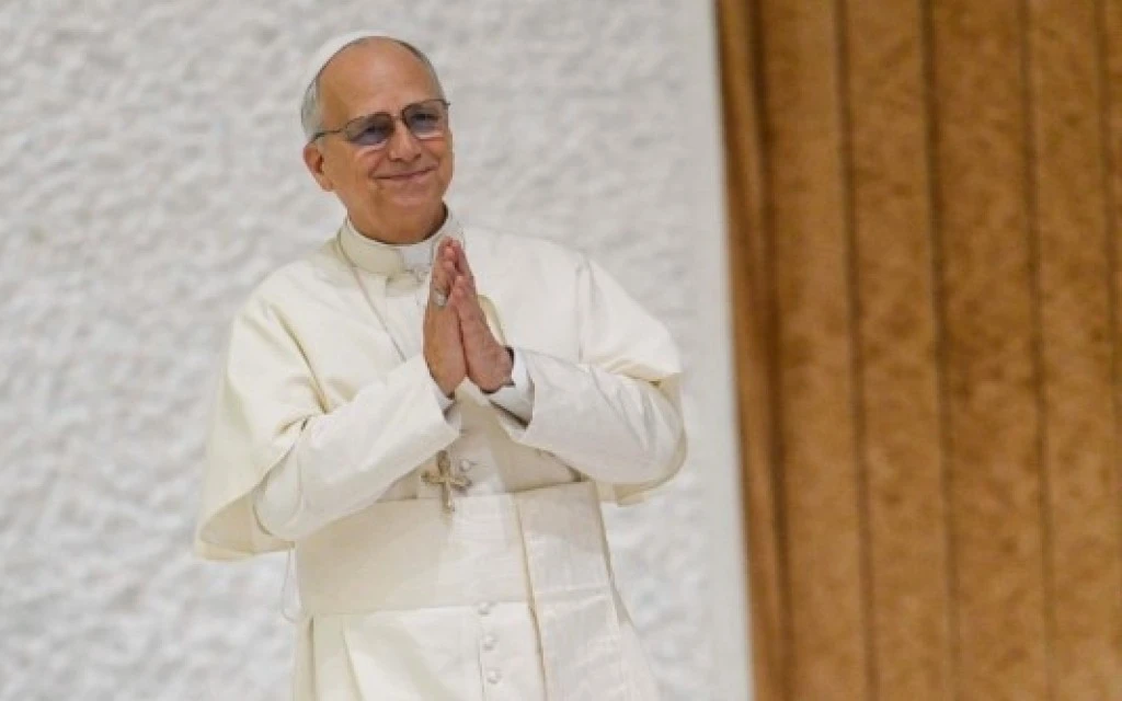 El Papa León XIV ingresa en el Aula Pablo VI del Vaticano al inicio de una Audiencia General.?w=200&h=150