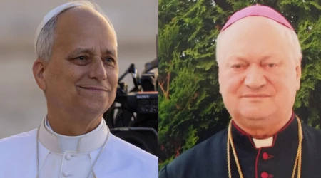 El Papa León XIV y el fallecido Cardenal Lucian Mureşan