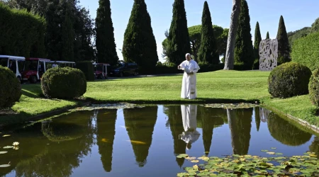 El Papa León XIV en Castel Gandolfo