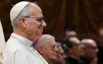 El Papa León XIV en el Concierto de Navidad de la Capilla Musical Sixtina, el sábado 3 de enero.