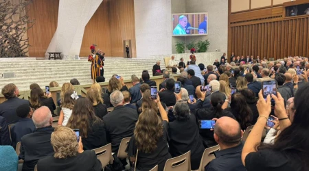 Encuentro del Papa León XIV con participantes de congreso mariológico