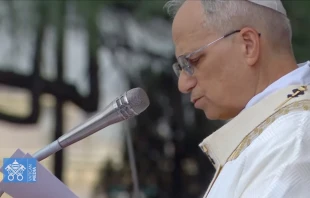 El Papa León XIV pronuncia su homilía en la Misa por la Solemnidad del Corpus Christi, este 22 de junio de 2025. Crédito: Captura de video/Vatican Media.