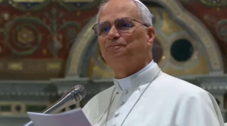 El Papa León XIV este viernes en San Juan de Letrán en Roma.