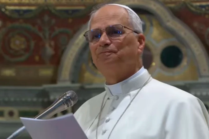 El Papa León XIV este viernes en San Juan de Letrán en Roma.