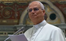 El Papa León XIV este viernes en San Juan de Letrán en Roma.