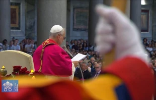 El Papa León XIV pronuncia su homilía durante la “Conmemoración de los mártires y testigos de la fe del siglo XXI” en la Basílica de San Pablo Extramuros, en Roma, el 14 de septiembre. Crédito: Captura de video/Vatican Media.