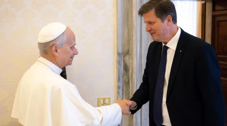 Eduard Habsburg y el Papa León XIV