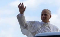 El Papa León XIV en la audiencia general que presidió en el Vaticano el 25 de octubre.