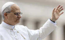 Papa León XIV en el Vaticano.