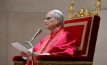 El Papa León XIV se dirige a embajadores y otros representantes diplomáticos ante la Santa Sede en el Palacio Apostólico el 9 de enero de 2026.